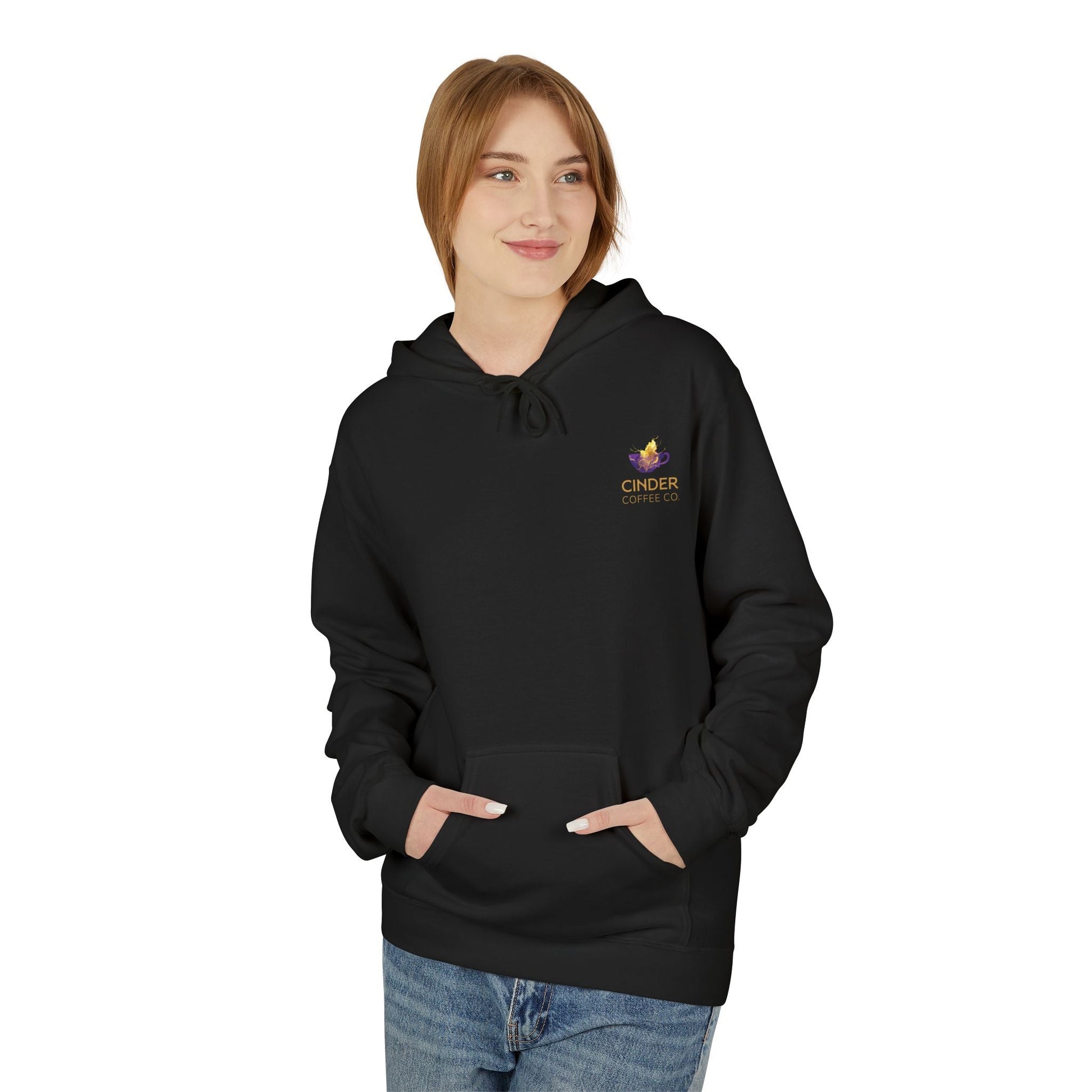 Cozy Midweight Softstyle Fleece Hoodie - Cinder Coffee