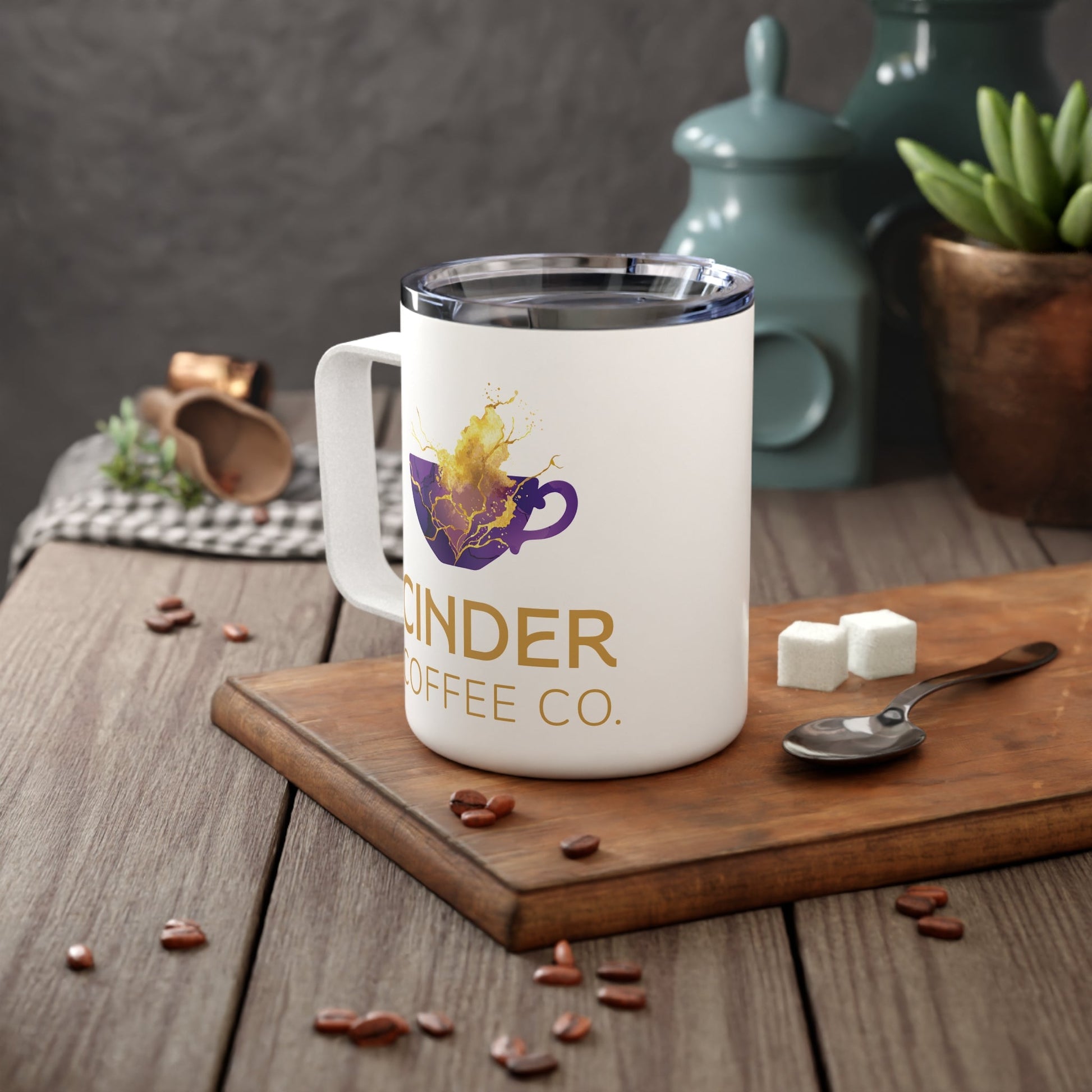 Insulated Coffee Mug, 10oz - Cinder Coffee
