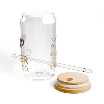 Sipper Glass, 16oz - Cinder Coffee