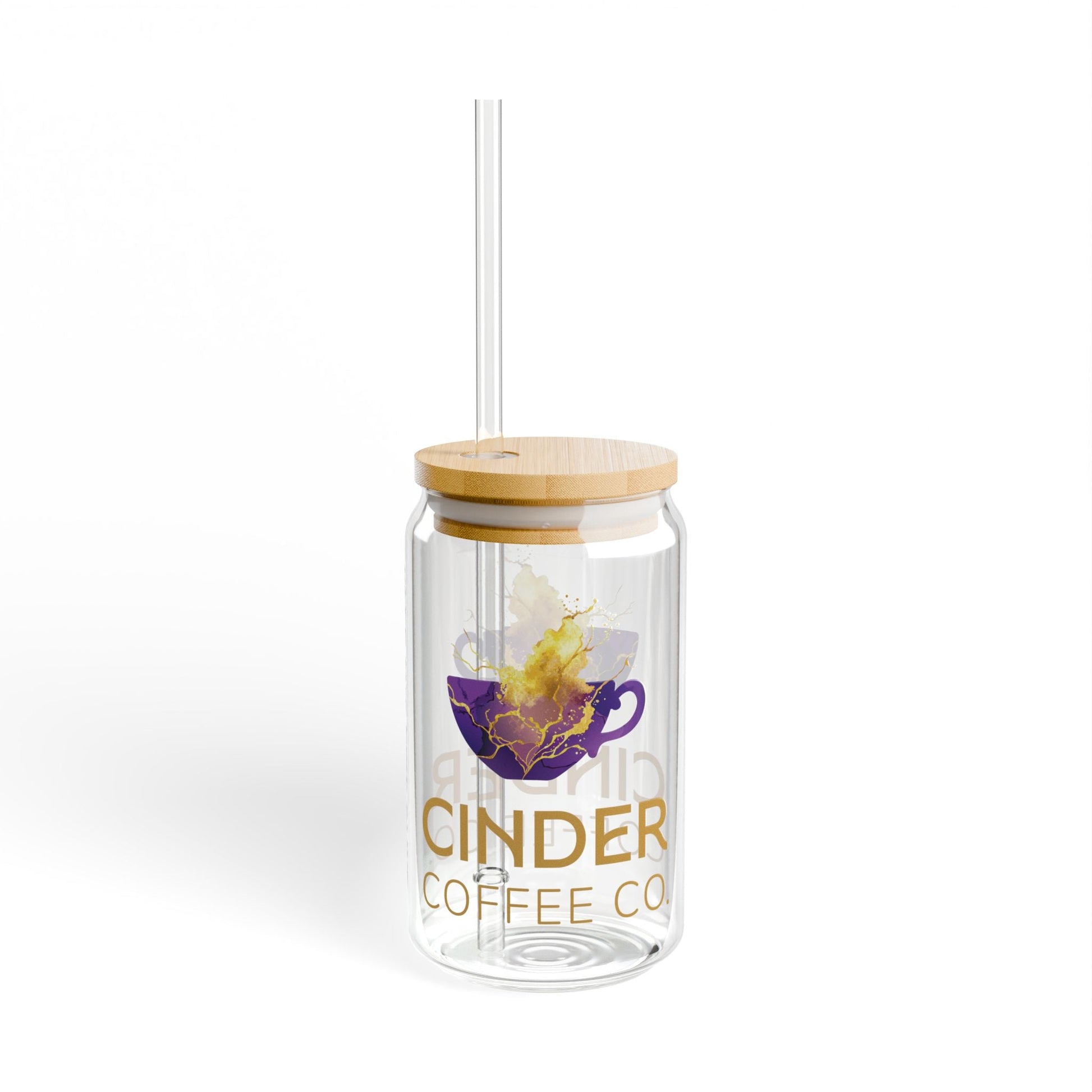 Sipper Glass, 16oz - Cinder Coffee