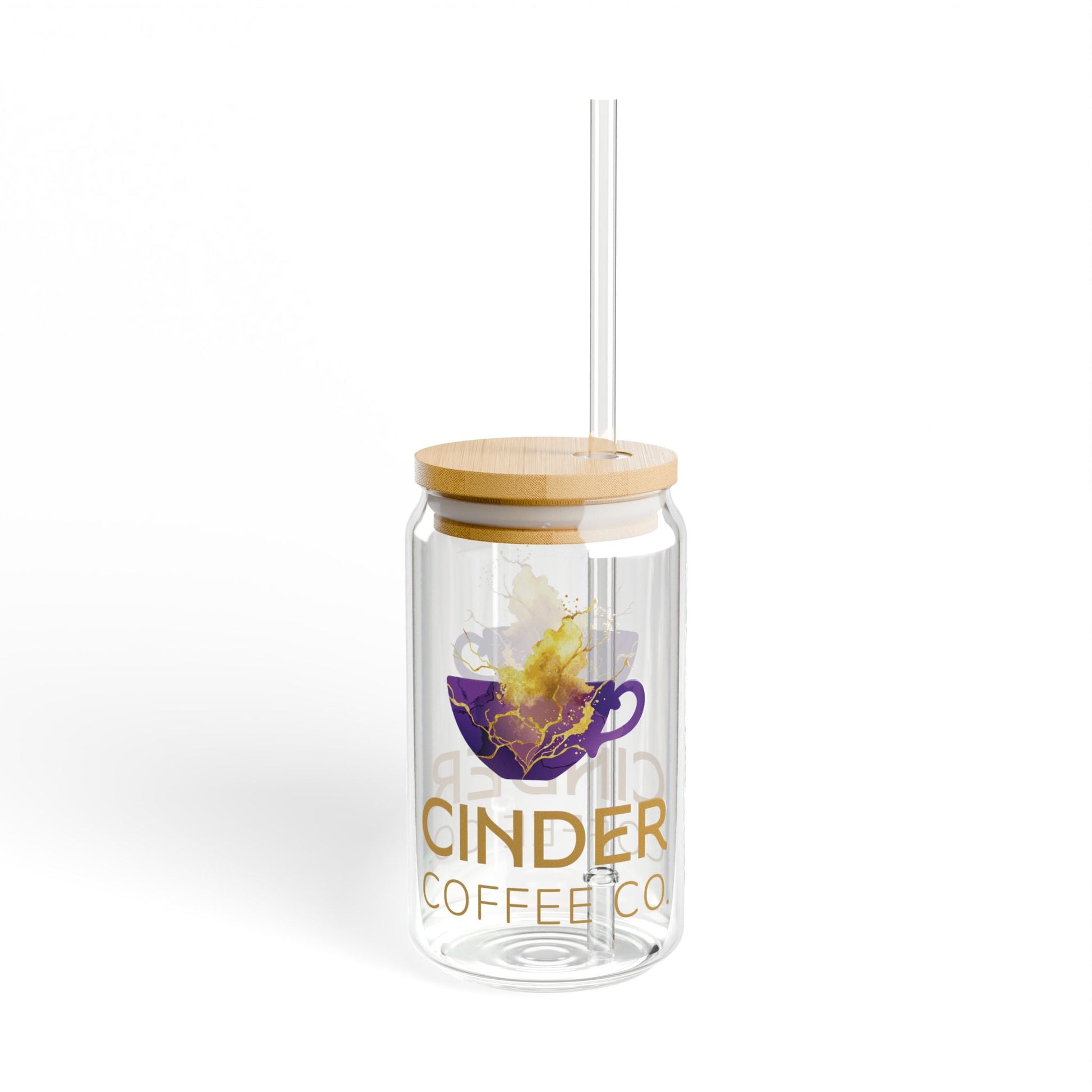 Sipper Glass, 16oz - Cinder Coffee