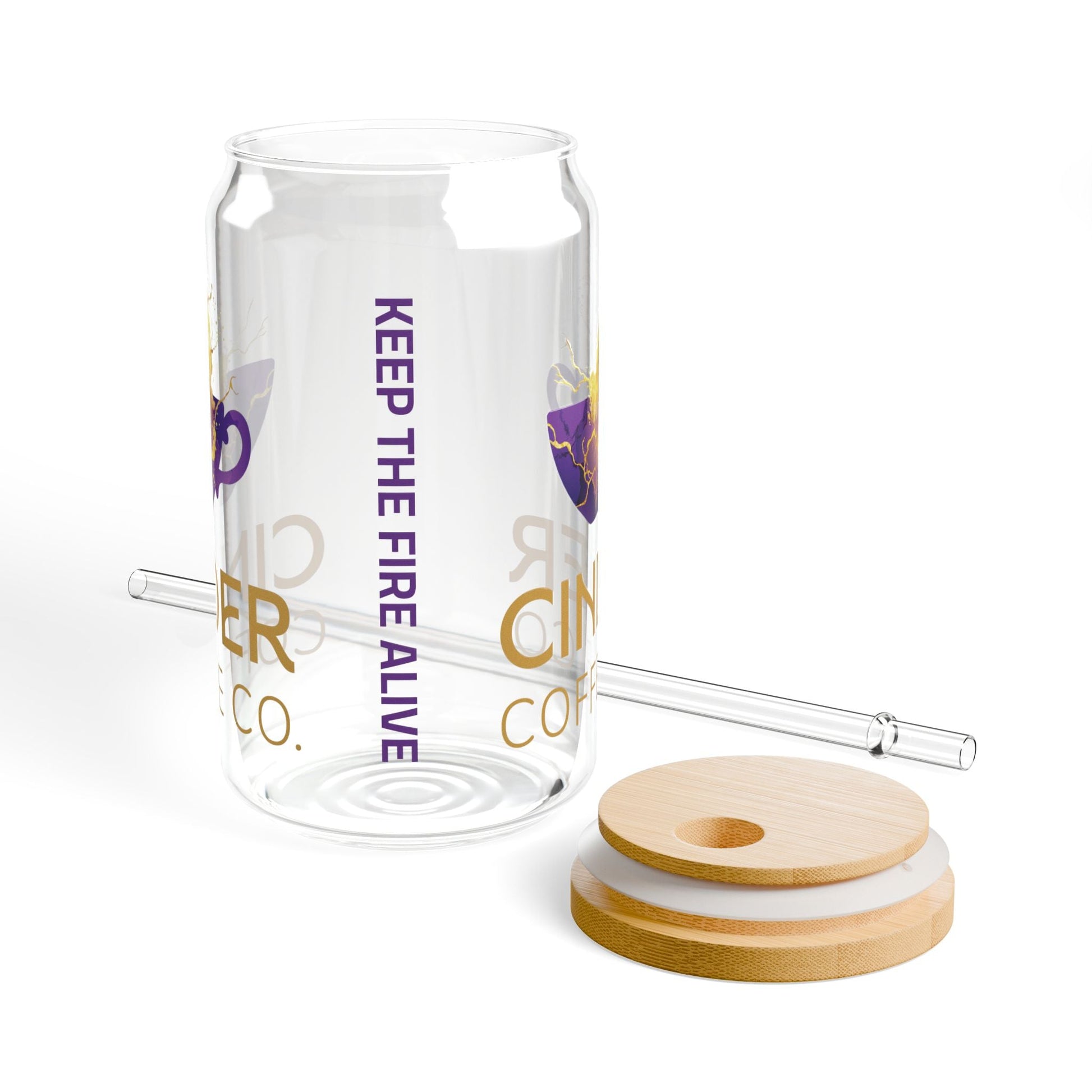 Sipper Glass, 16oz - Cinder Coffee